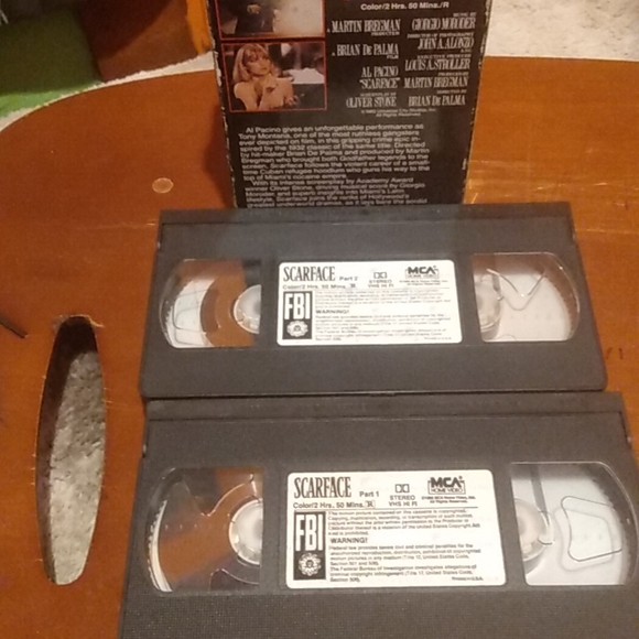 Scarface VHS tapes. Set 2 tapes - Picture 2 of 2